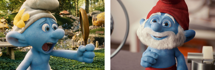 Photo les schtroumpfs