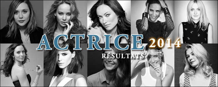 Actrice 2014 résultats